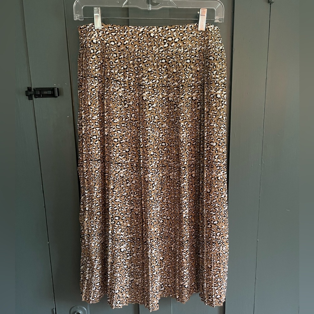 JCrew Factory Pleated Midi-Skirt Size 2